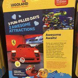 LEGOLAND CALIFORNIA +SEA LIFE Aquarium 3-Day PASS