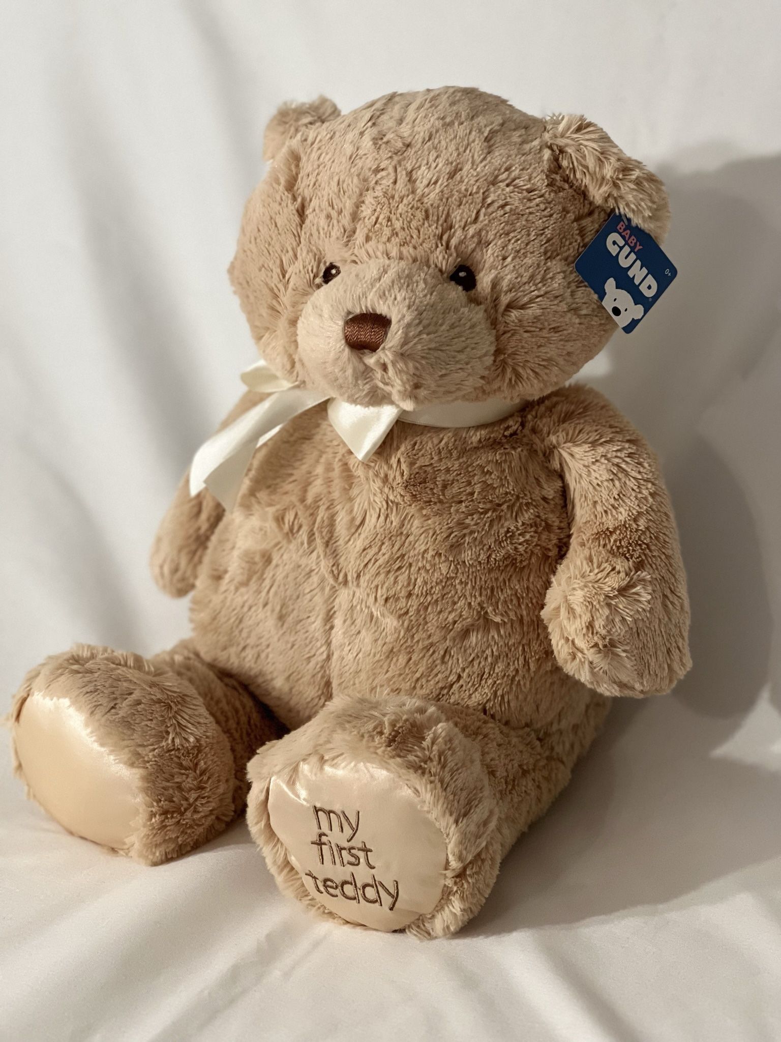 New Baby GUND My First Teddy Tan 18" Teddy Bear Stuffed Animal Plush Soft Unisex