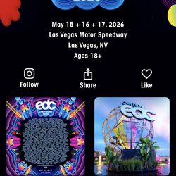 EDC GA ticket