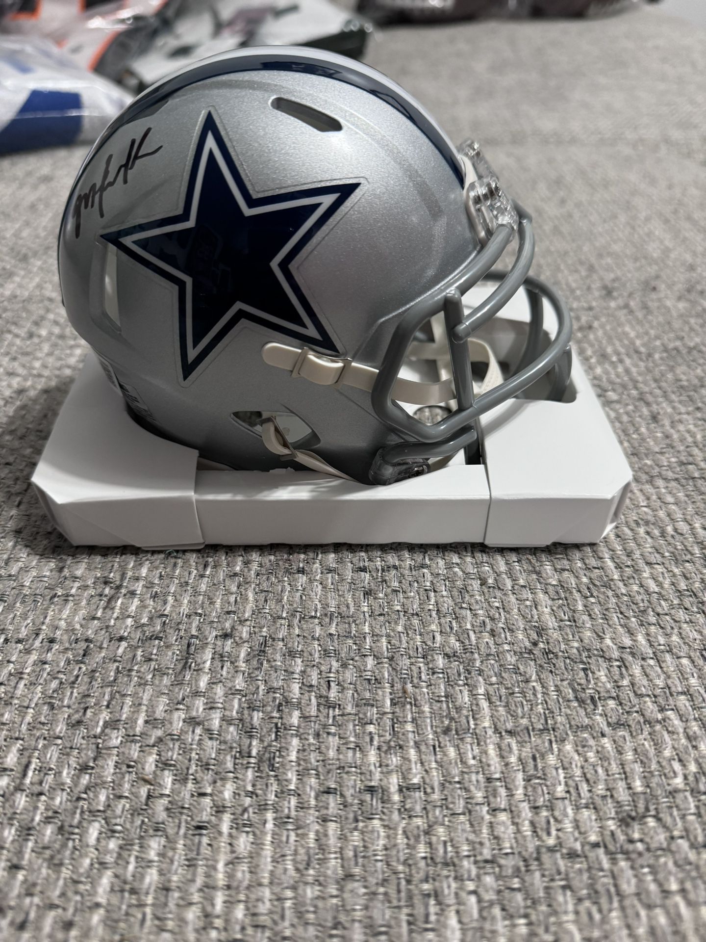 Malik Hooker Signed Autograph Mini Helmet With Beckett Coa - Dallas Cowboys