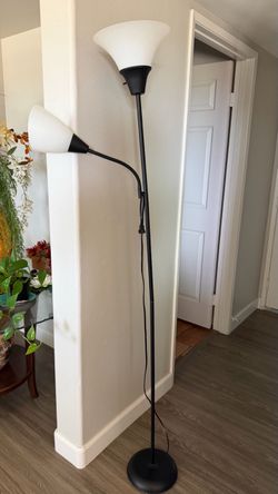 Black metal lamp
