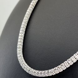 10k White Gold Necklace 24” Ice Chain 4.3mm 30.9grams 148724 4
