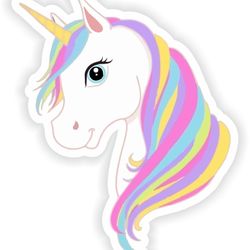 Big Unicorn Vinyl Stickers 