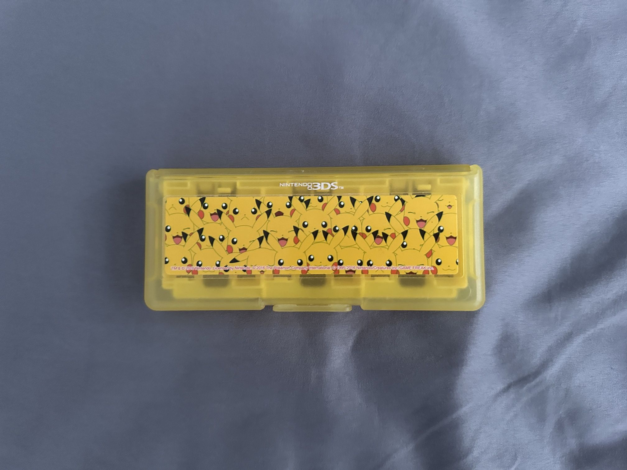 Official Pikachu Nintendo 3DS game case