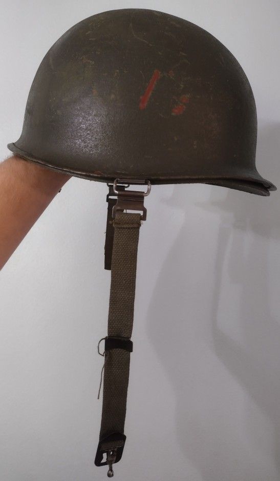 U.S. M-1 Helmet and Liner Late Vietnam Early 80s