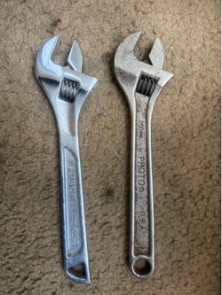 Husky and proto adjustable wrench 10”