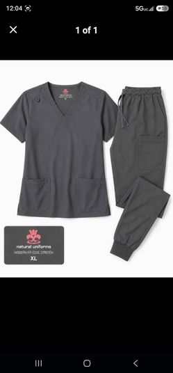 XL Gray Scrub Set