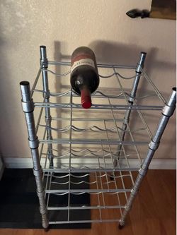 IKEA OMAR Bottle shelving unit, galvanized, Holds 24 bottles