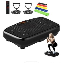 SoftGym Vibration Plate Exercise Machine for Lymphatic Drainage,Power Vibrate Stand Shake Board 450 Lbs Capacity Whole Body Workout Waver with Fitness