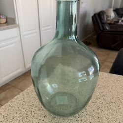 Teal Glass Decor/vase 
