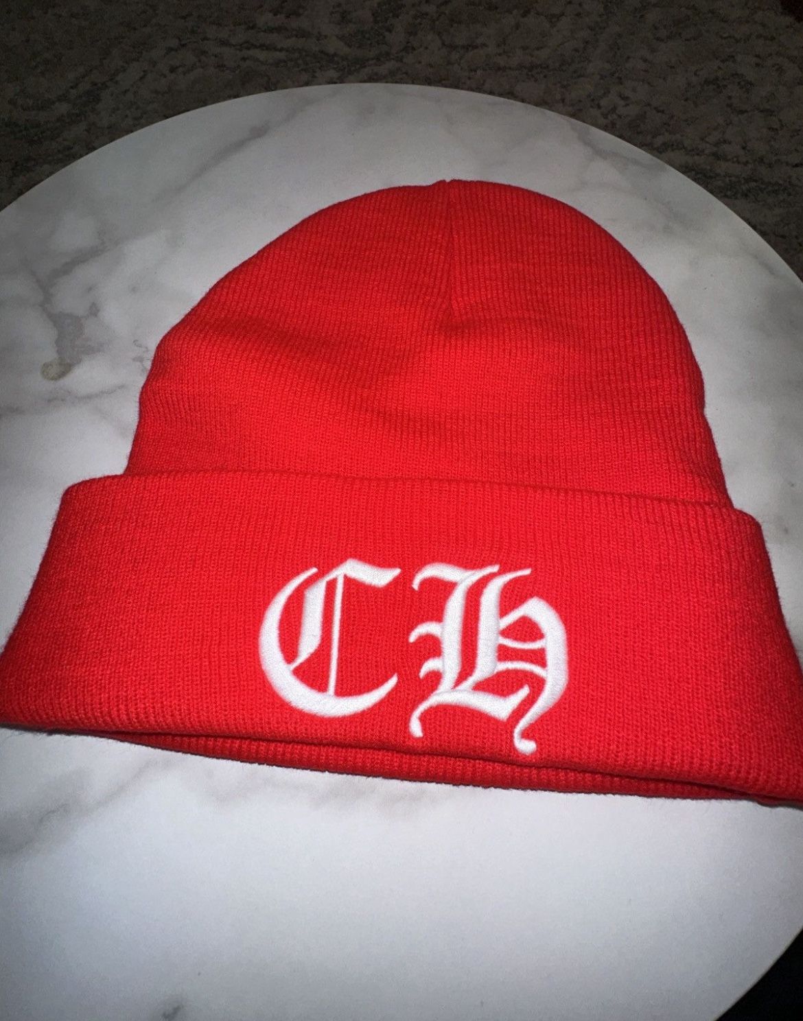 Chrome Hearts CH Red Watch Cap Beanie