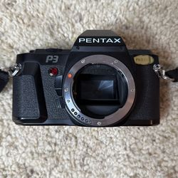 Pentax P3 SLR Film Camera Body Only For Parts & Repair