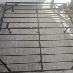 King size bed frame with outlet plug