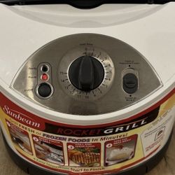 New Sunbeam Rocket Grill Grill Fresh Or Frozen Foods In Minutes Great For Condo Or Dorm 