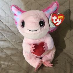 New With Tags Ty Beanie Bellies - Axolotl Locky