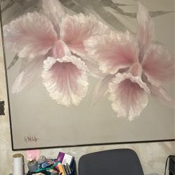 Beautiful Extra Large Floral Painting 