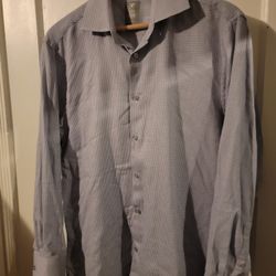 Stacey Adam's buttoned-down long sleeve shirt.