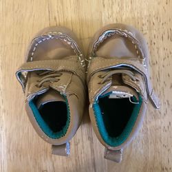 ABG Baby Brown Tan Moccasins Shoes 3-6 Months