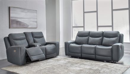 100% leather Power Recliner Power Headrest sofa and loveseat