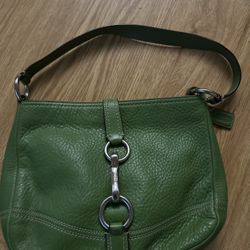 Green Coach Shoulder Bag
