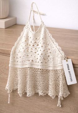 Urban Outfitters Crochet Halter Top / Cover-Up – NWT – Boho Ivory