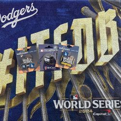 Dodgers Game 1 Rally Towel And World Series Dueling Pins