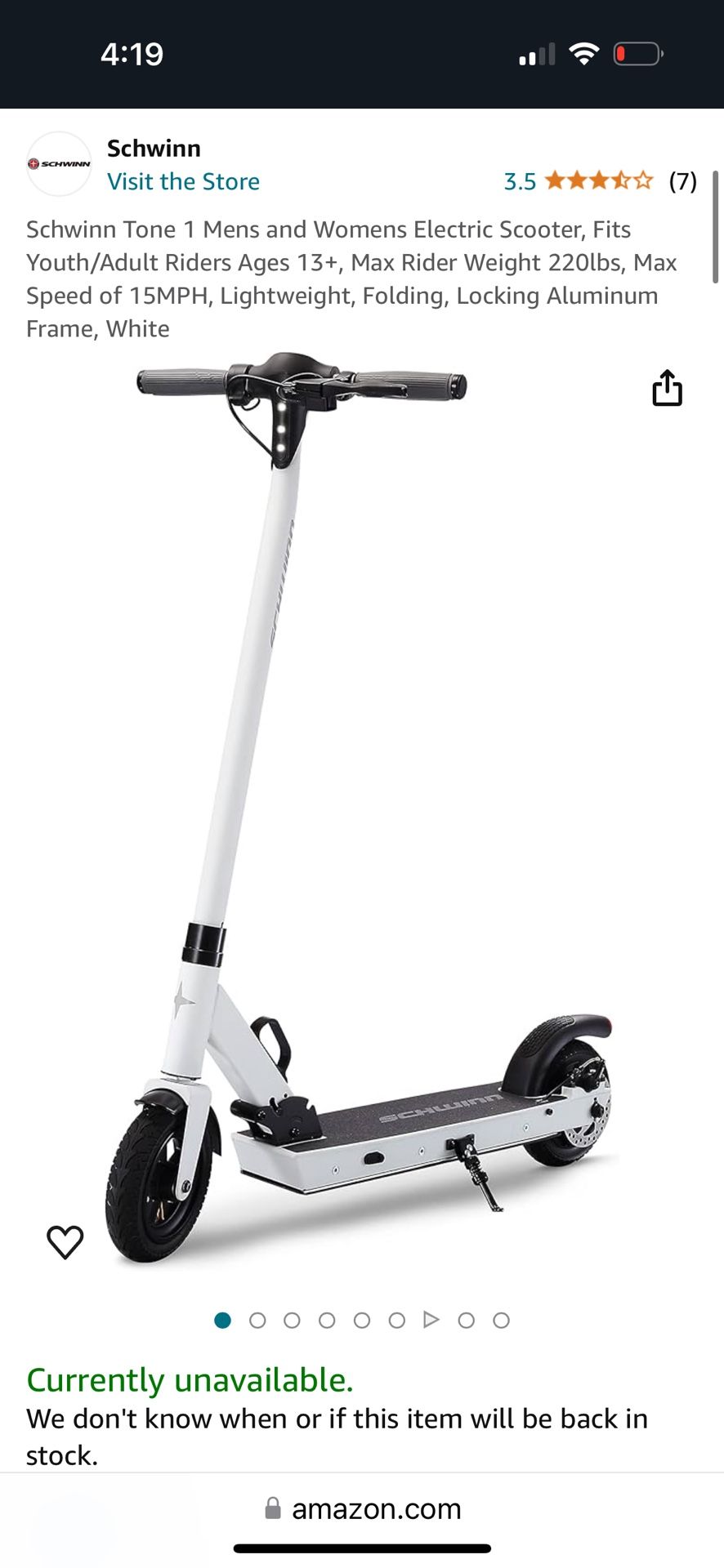 Electric Scooter Tone 1 Schwinn