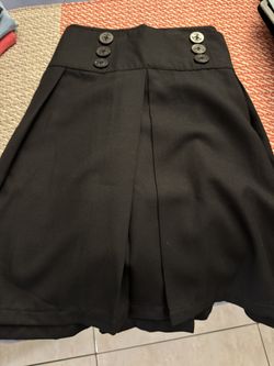 HOT TOPIC Black Sailer Skirt Size 4