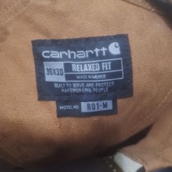 Carhartt Bib Overalls – Relaxed Fit, 36x30, Brown