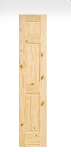 6 panel pine wood door