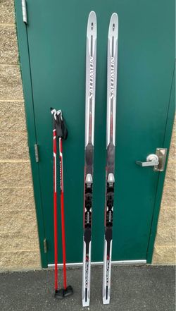 193cm Salomon Snowscape 7 Classic XC Skis w/  SNS Pilot Bindings & 140cm Composite Poles