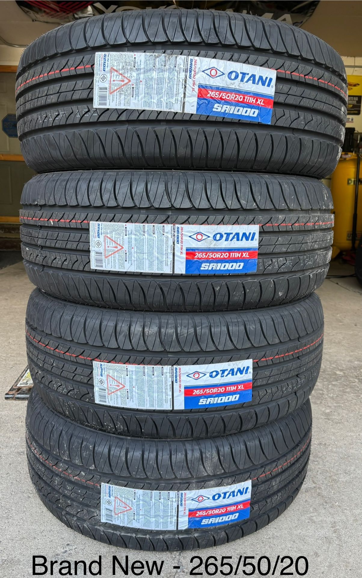 (4) - 265/50/20 Otani SA1000 All Season Tires
