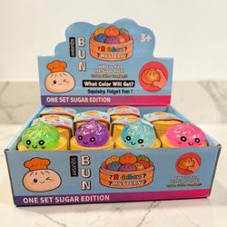 1 pc Mini Rainbow Glitter Sugar Slow Rise Dumpling Squish Squeeze 5cm Buns!