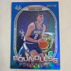 2024-25 Cooper Flagg Bowman U Chrome Boundless Potential Blue 54/199