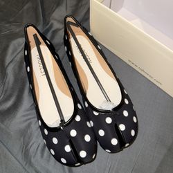 Raboesy Polka Dots Tabi Ballet Flats 