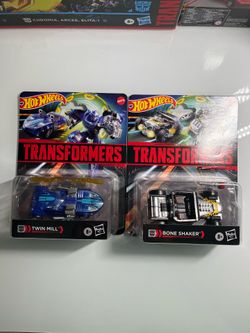 Transformers Hotwheels Twin Mill and Boneshaker