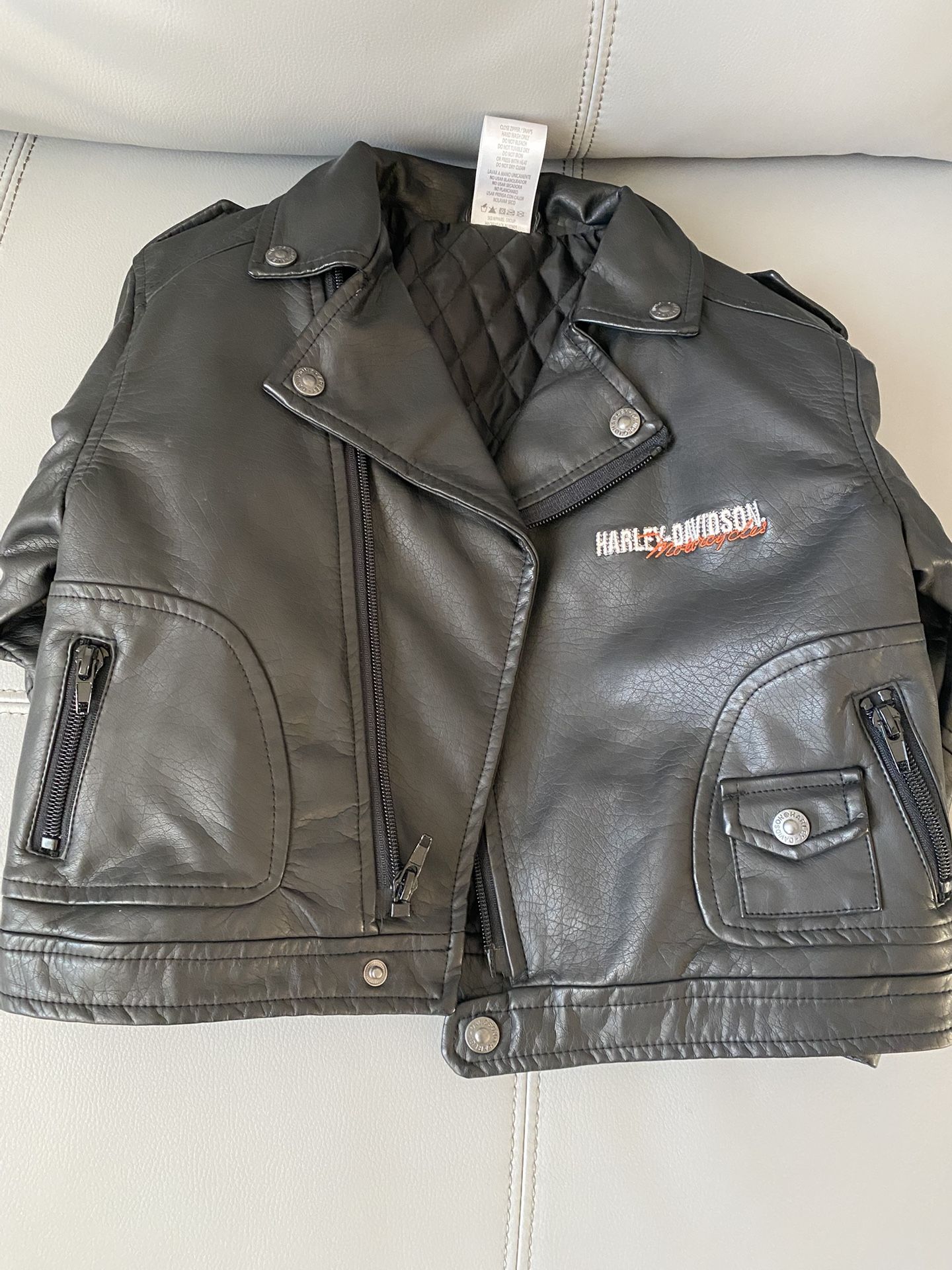 Harley Davidson Leather Jacket Size 4 T