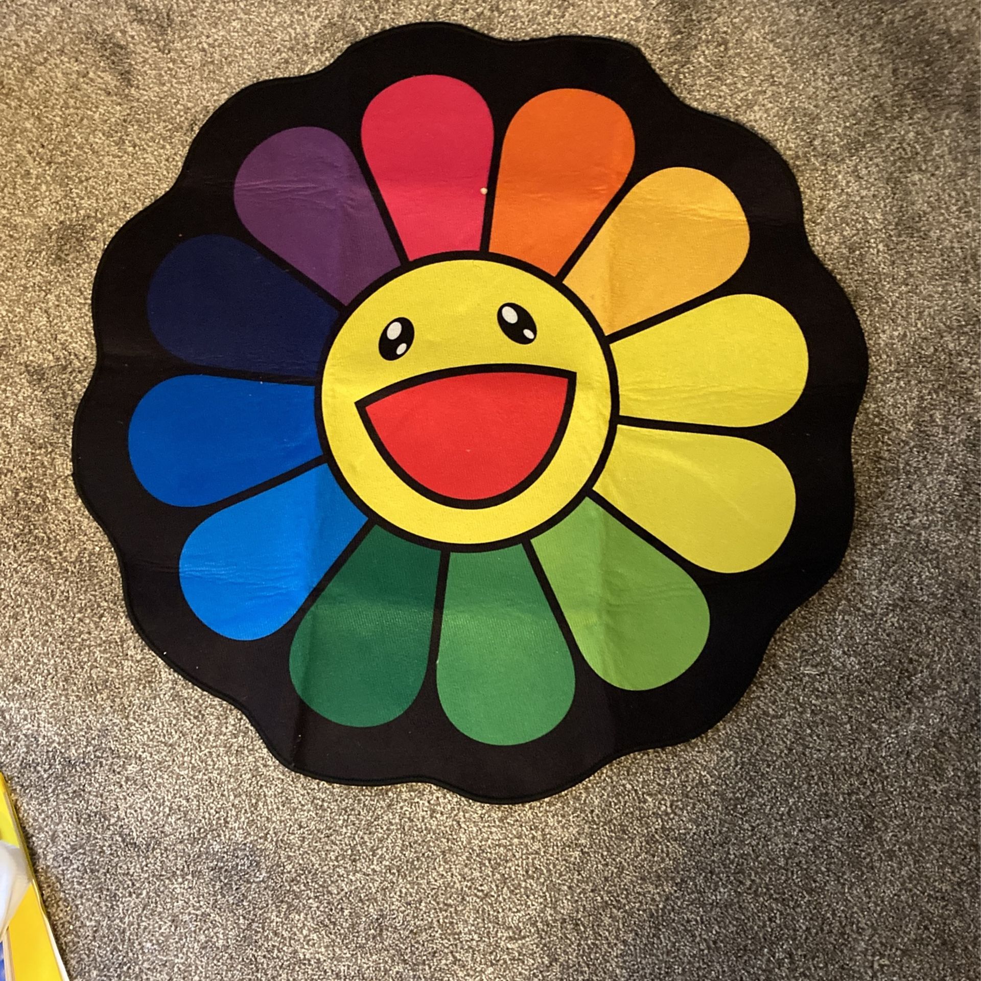 Rainbow Pride Floor Mat Flower Edition 
