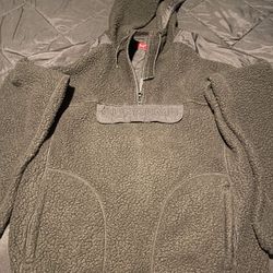Supreme Polartec Hooded Half Zip Pullover Black XL F/W 17