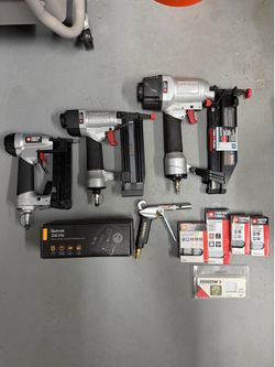 Porter Cable 6 Gal. 150 PSI Portable Electric Air Compressor with 16-Gauge, 18-Gauge and 23-Gauge Nailer + More