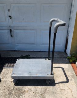 200lb Rubbermaid Flat Flatbed Rolling Hand Cart 22 1/2" × 18" in overall good condition