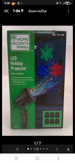 Home Accents Holiday LED Christmas Projector Indoor/Outdoor