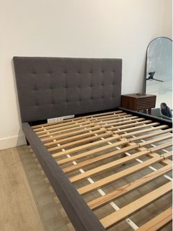 Queen Bed frame and night stands ( mattress optional )