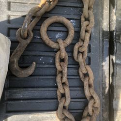 6ft Heavy Duty Forged Iron Hook And Chain 