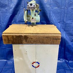 Dewalt Radial Arm Saw with Rolling Base Cabinet 