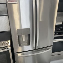 GE Stainless Steel 25.6 Cu. Ft. Fingerprint Resistant French-Door Refrigerator 