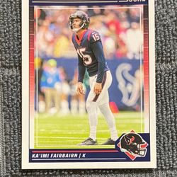 Houston Texans Ka'imi Fairbairn Card