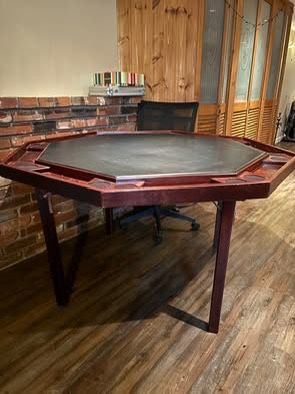 52' Mahogany Finish Poker Table