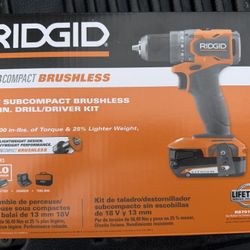 18V SubCompact Brushless Cordless Drill/Driver Kit with 2 Ah