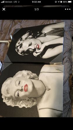 Marilyn Monroe collectible canvas